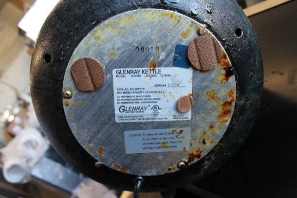 Glenray 1010796 Metal Commercial Soup Kettle Food Warmer. 120 Volts, 1 Phase. Tested and Working! - Image 4 of 4