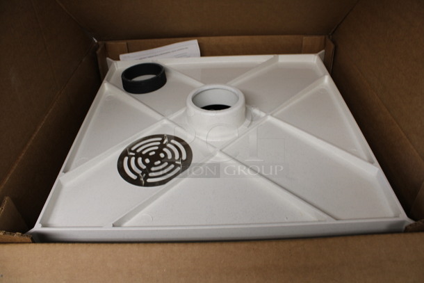 BRAND NEW IN BOX! Fiat Model MSBID Poly Commercial Molded Stone Service Basin Mop Sink. 24x24x11