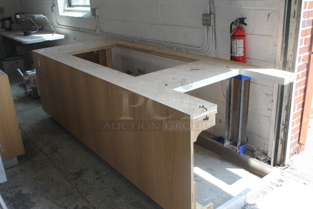 BRAND NEW! Custom Cabinet With Cutout - Image 1 of 4
