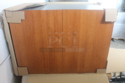 Wood Pattern 2 Door Cabinet