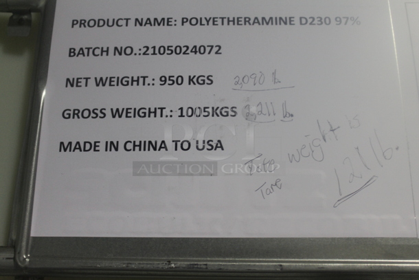 White Poly Tank in Metal Cage. BUYER MUST REMOVE. - Image 5 of 7