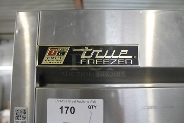 2014 True T-49F ENERGY STAR Stainless Steel Commercial 2 Door Reach In Freezer w/ Poly Coated Racks on Commercial Casters. 115 Volts, 1 Phase. Tested and Working! - Image 5 of 10