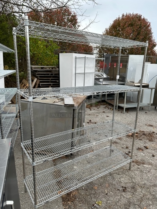 One Metro Shelf With 4 Shelves. 60X18X74 - Image 1 of 1