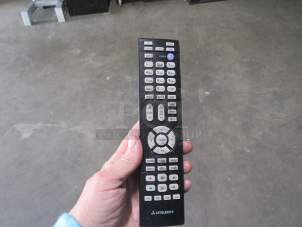 One Mitsubishi 65 Inch TV With Remote. 120 Volt. Model# WD-65738 - Image 4 of 5