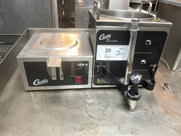 Working! Curtis GEM-3/GEM-8  1.5 Gallon Satellite Commercial Coffee Server With Warmer Stand NSF 115 Volt Tested and Working! - Image 10 of 10