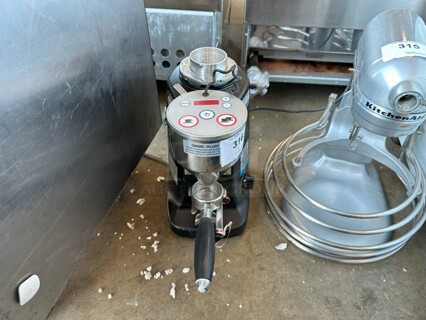 Mazzer Luigi Super Jolly Electronic Metal Commercial Countertop Espresso Bean Grinder Base. 120 Volts, 1 Phase. Tested and Working!