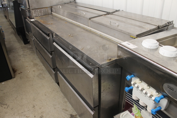 Silver King Commercial Stainless Steel Pizza Prep Table With 5 Pull Out Drawers. Cannot Test Due To Missing Power Cord - Image 3 of 8