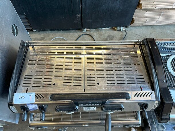 2017 La Spaziale EK2 Stainless Steel Commercial Countertop 2 Group Espresso Machine w/ Portafilter and 2 Steam Wands. 230 Volts, 1 Phase.  - Image 2 of 5