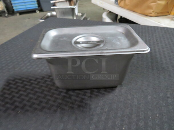 One 1/9 Size 4 inch Deep Hotel Pan With Lid. - Image 1 of 1