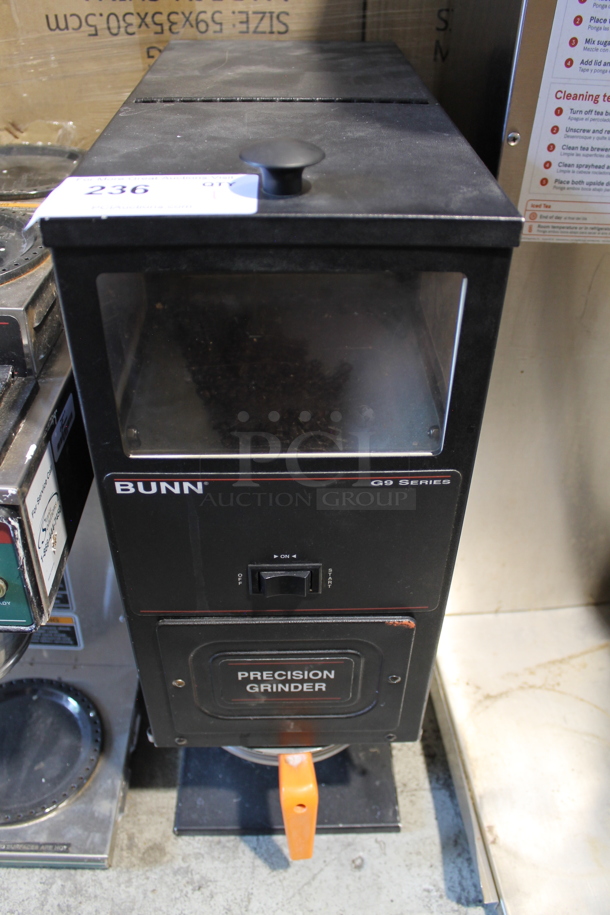 Bunn G9 HD Metal Commercial Countertop Coffee Bean Grinder. 120 Volts, 1 Phase. Tested and Working! - Image 1 of 7