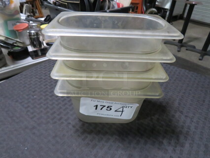 1/9 Size 4 Inch Deep Food Storage Container. 4XBID