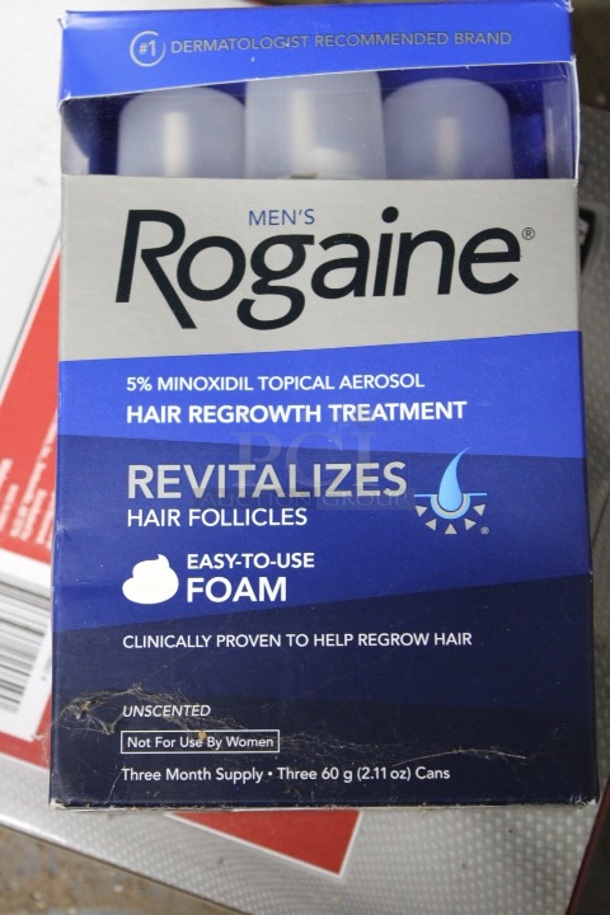 Rogaine for Men Hair Regrowth Treatment 3 Months Supply Foam. 3x Your Bid