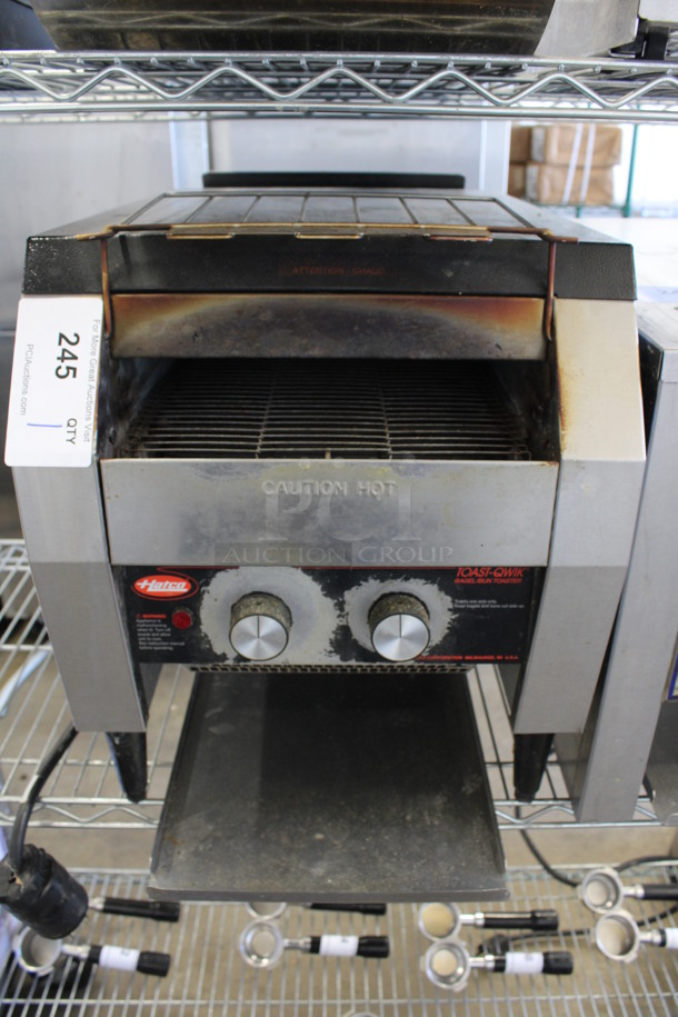 Hatco Model TQ-20BA Stainless Steel Commercial Countertop Conveyor Toaster Oven. 208 Volts, 1 Phase. 14.5x22x17.5
