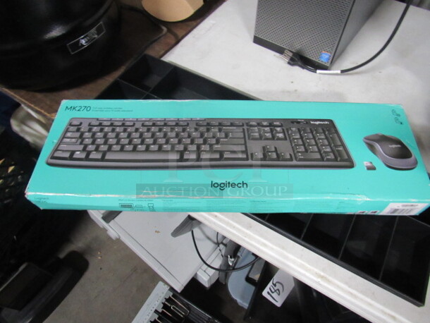One Logitech Keyboard, And Mouse. #MK270