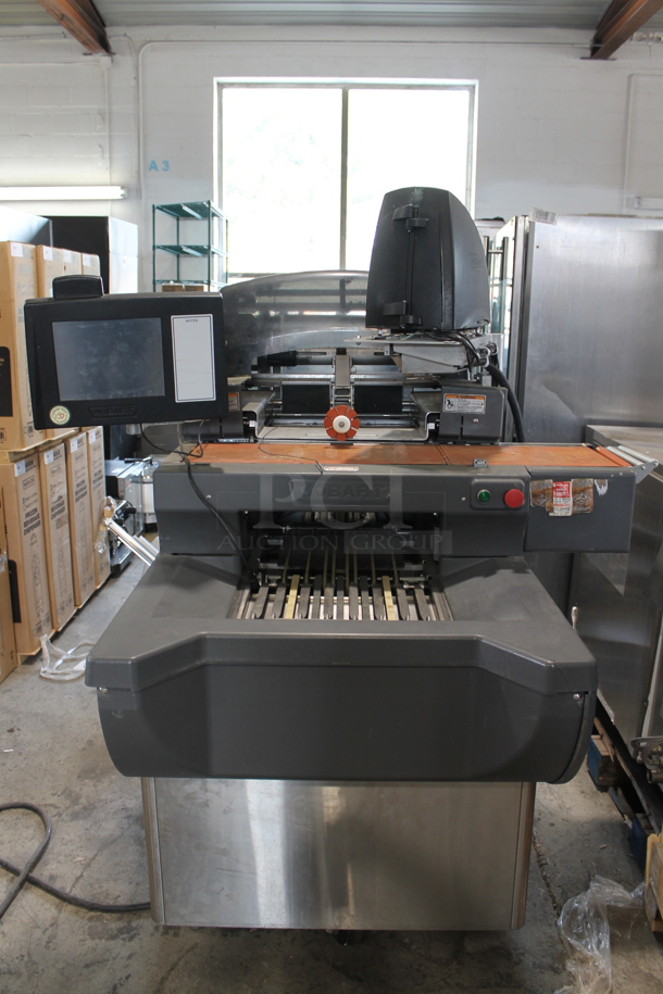 Hobart AWS Stainless Steel Commercial Floor Style Wrapping Station w/ Hobart Model EPCP Touch Screen and Label Printer on Commercial Casters. 120/208-240 Volts, 1 Phase. - Image 3 of 12