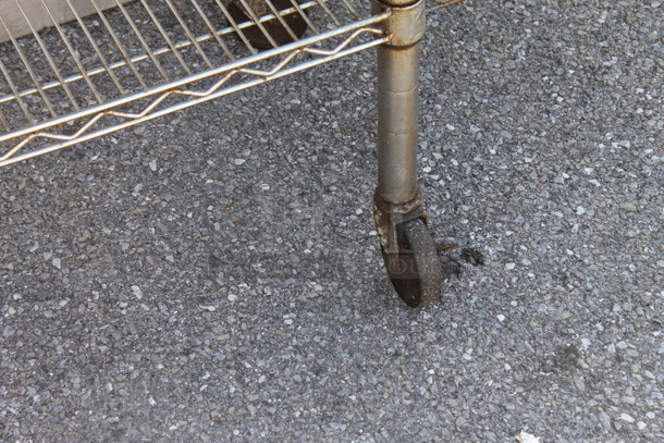 Stainless Steel Commercial Table w/ Wire Under Shelf on Commercial Casters. - Image 3 of 3
