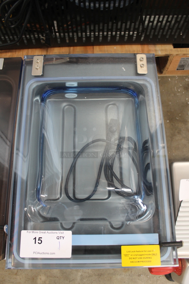 BRAND NEW SCRATCH AND DENT! 2022 Hualian HVC-260T/1A Stainless Steel Commercial Countertop Vacuum Sealer. 120 Volts, 1 Phase. Tested and Working! - Image 3 of 7