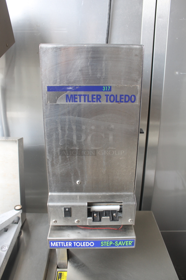 Mettler-Toledo 8270 Commercial Stainless Steel Step Saver Hand Wrapping Station on Steel Legs. 115 Volt - Image 3 of 4