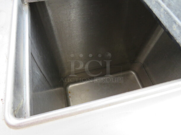 One SS Mobile Ice Cream Freezer On Casters. Model# ICS-140. 120 Volt. 27X17X34 - Image 2 of 3