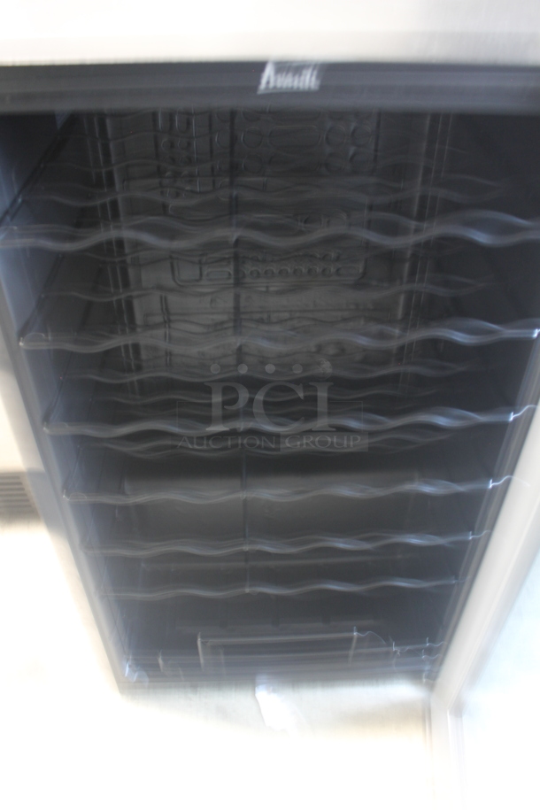 BRAND NEW SCRATCH AND DENT! Avanti WC3406 Wine Chiller With Glass Door Trimmed in Stainless Steel, Black. 115V. Tested and Working!   - Image 4 of 5