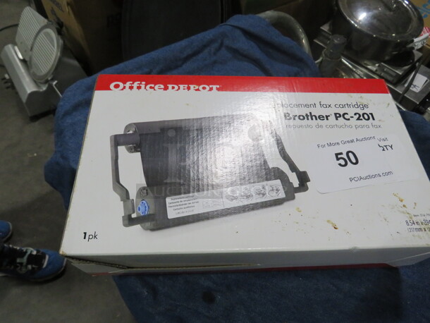 One NEW Office Depot Brother PC-201 Fax Cartridge.
