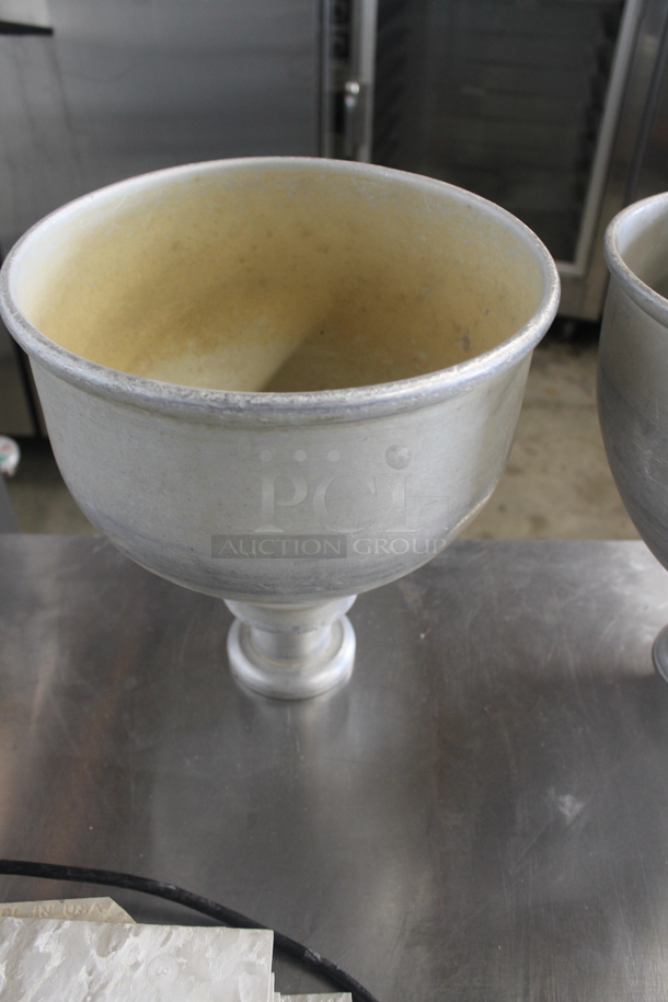 ALL ONE MONEY! Lot of 3 Metal Items; 2 Dough Dropper Hoppers and 1 Pitcher. - Image 5 of 9