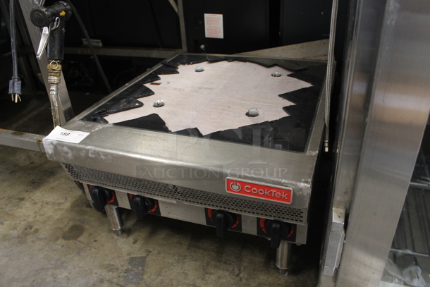 2020 CookTek MC17004-200 Stainless Steel Commercial Countertop Electric Powered 4 Burner Range. 208 Volts. See Pictures For Damaged Rangetop. - Image 3 of 7