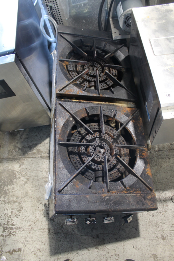 Radiance Stainless Steel Commercial Countertop Natural Gas Powered 2 Burner Range. - Image 4 of 4