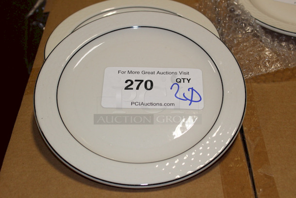 NEW! Set of 20 Sterling China Dinner Plates, 9-3/4