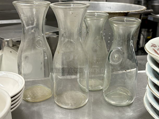 4 Glass Water Jugs. 4x Your Bid.  - Image 2 of 2