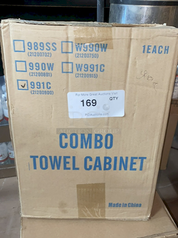 BRAND SPANKIN NEW! Continental 991C Chrome 15" Combo Paper Towel Dispenser - Image 2 of 2