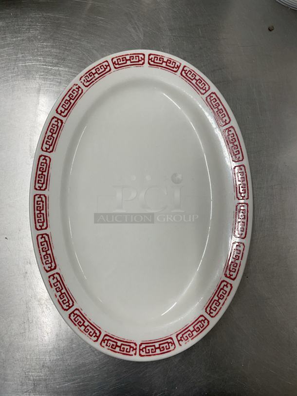 9-1/4 Oval China Platter. 20x Your Bid - Image 1 of 2