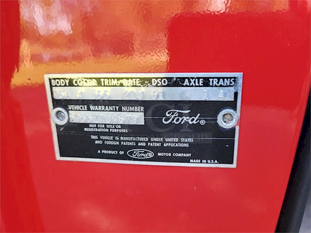 ?️ WORK OF ART! 1965 Ford Galaxy 500 XL Convertible ?. - 410 Mercury Stock Engine Bored Out To a 429 Rebuild With 2500 Miles On It. - Transmission Rebuilt With 200 Miles On It. - Stock Air Conditioning From The Factory. - New tires. 3rd Owner. Part of the Ford 500 Galaxy Official Membership. - Power Front Disc Breaks Added. - All Original Paper Work & Documents. - More Photos & Videos Available On Our Facebook Page PCI Auctions West Coast - Image 10 of 12