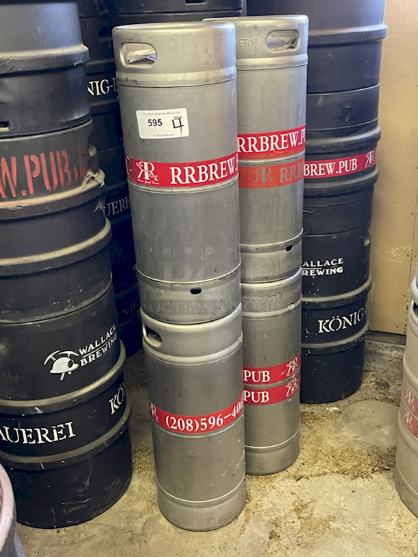 ?1/6 Barrel Sanke "D" Kegs? 1/6 barrel (20 Ltr) = 5.2 gallons = 41 pints = 55 12oz bottles (Sixtel) 4x Your Bid - Image 1 of 1