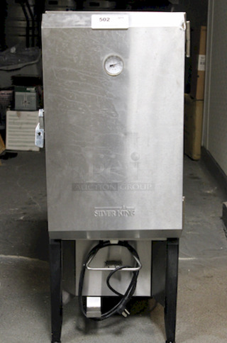 BEAUTIFUL! Silver King Single Valve Milk Dispenser With Platform SKMAJ1. In Working Order. 
15-1/2"W x 17-1/8"D x 39-1/2"H