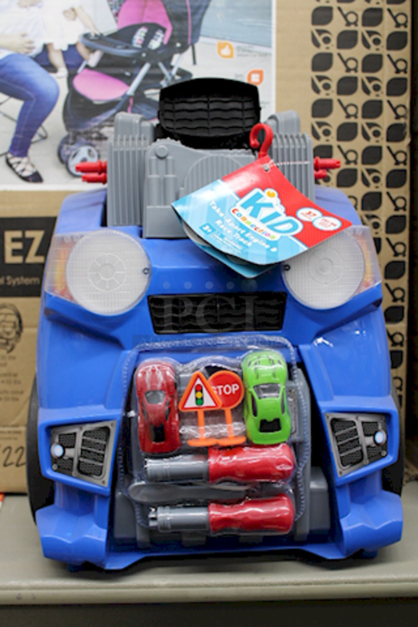 ALL FOR ONE MONEY! (1) Create and Learn 18 Piece Children's Tool Set, (1) Kid Connection Take-Apart Car Engine and Racetrack Car Vehicle Playset (37 Pieces), (1) Halo Rise Above Scooter Combo - Green - Including 1 Scooter, 1 Scooter Helmet, 2 Elbow Pads & 2 Knee Pads! Designed for Riders 5+ Up To 220lbs - Unisex, (3) Pampers Splashers Diapers (18 Pack), (2) Parent’s Choice 30”x40” Baby Blankets, Bananafish Studio Girl Moments Muslin Blanket, (1) Tranquility Temperature Balancing 12lb Weighted Blanket, (1) Baby Blankets (2pk), (1) Black & Decker Power N' Play Workbench - Play Toy Workshop for Kids with working Miter Saw includes 50 Realistic Toy Tools and Accessories &  (1) Bright Starts* 10410-WW
Door Jumper - Image 7 of 11