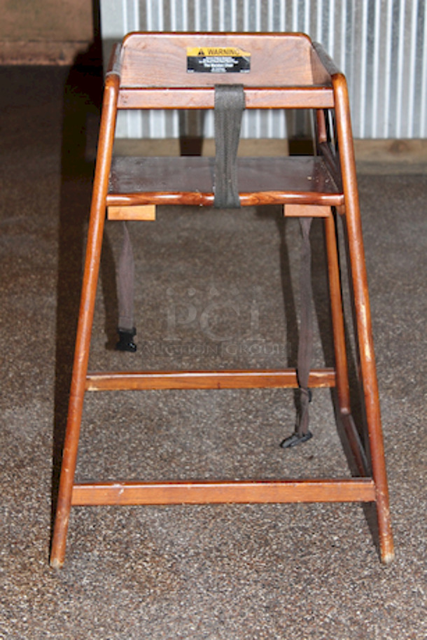 BEAUTIFUL! Marston Wood Products C-30 High Chair Solid 3/4