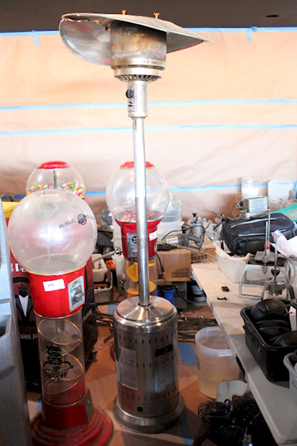 AmazonBasics 61825 46,000 BTU Outdoor Propane Patio Heater with Wheels, Commercial & Residential - Stainless Steel, 94" - Image 2 of 3