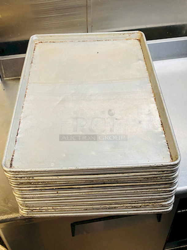 Stack of 23 Sheet Pans 