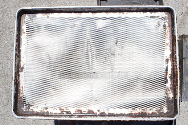 Full Size Sheet Pans, Wire In Rim Aluminum Pans. (27) Standard, (2) Perforated. 22x Your Bid - Image 2 of 8