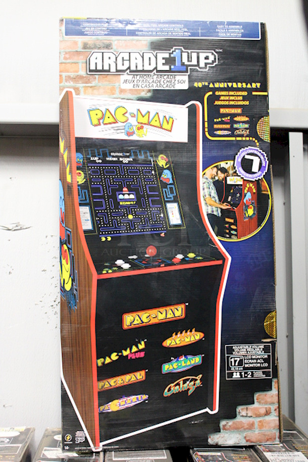 Arcade1Up Pac-Man 40th Anniversary Edition Arcade, 7 Games In 1, 17