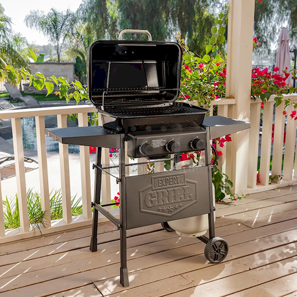 STILL IN THE BOX! Expert Grill 3 Burner Propane Gas Grill, 27,000 BTU, 450 Sq. In. Total Cooking Area, Black - Image 5 of 12