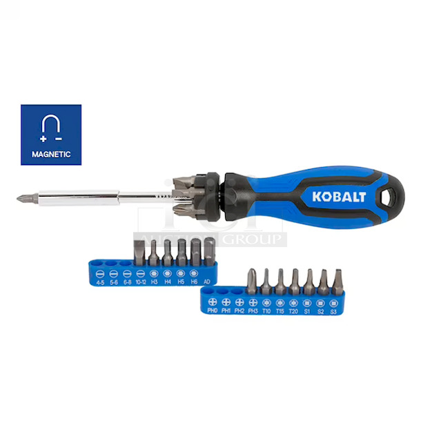 Kobalt 93-Piece Standard (SAE) and Metric Combination Polished Chrome Mechanics Tool Set with Hard Case. - Image 5 of 6