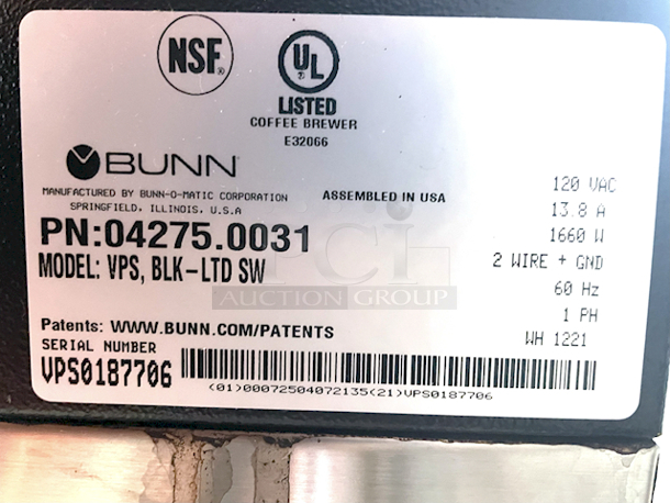 OUTSTANDING! Bunn Coffee Bar - Includes: Bunn 04275.0031 VPS 12 Cup Pourover Coffee Brewer with 3 Warmers - 120V (MODEL: VPS, BLK-LTD SW), 2 Coffee Decanters, 4 Glass Coffee Cups, Filters, Mind Reader Acrylic 9 Compartment Condiment Organizer, Black, FL310 Bakers Rack, Coffee Bar, Kitchen Storage Shelf Rack with Space For 10 Hooks, 3 Shelves, Adjustable Feet, for Microwave Oven. Combined Value of $850  - Image 3 of 8