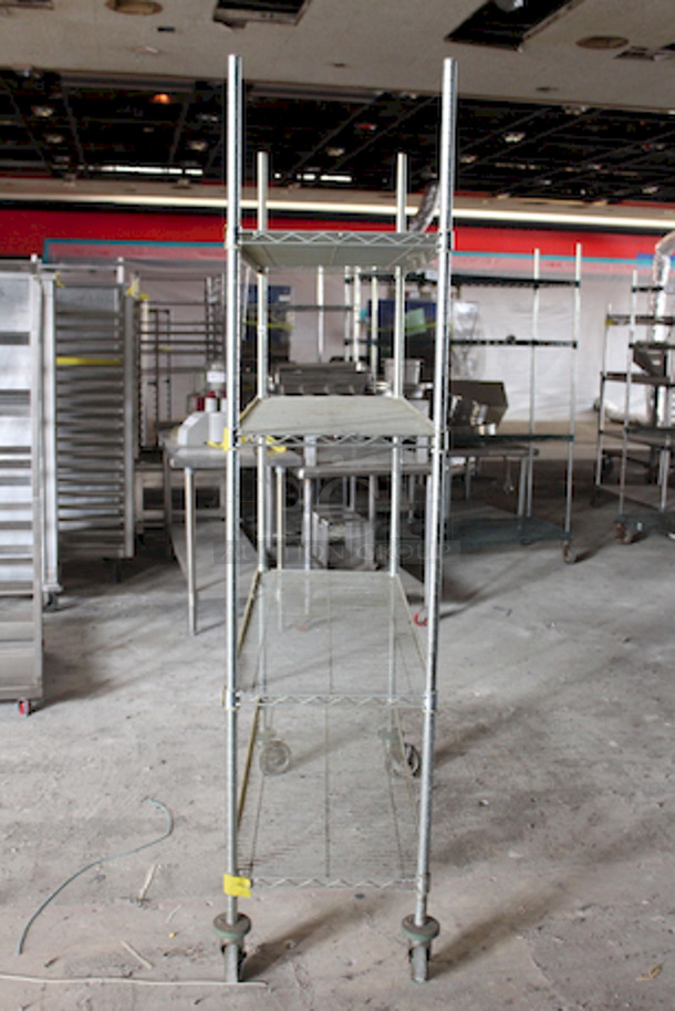 NICE! 4 Shelf 18x48 Metro Rack On Commercial Casters. 18x48x80 - Image 3 of 5