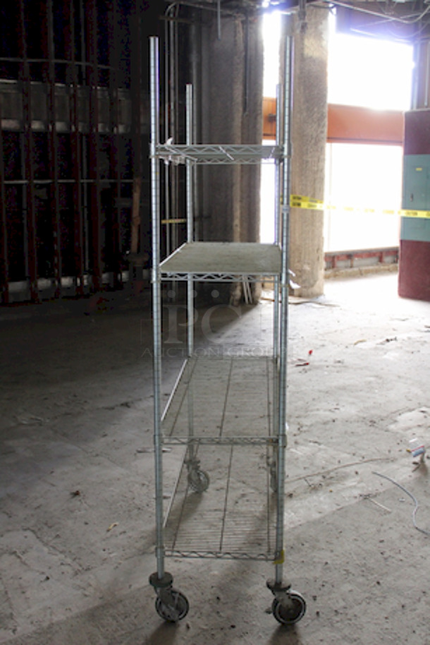 NICE! 4 Shelf 18x48 Metro Rack On Commercial Casters. 18x48x80 - Image 5 of 5