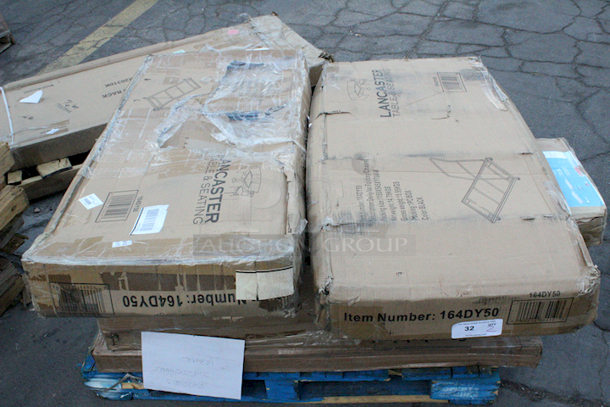 BRAND NEW SCRATCH & DENT! Lancaster Table & Seating Folding Chair Dolly - 18-36 Chair Capacity. IN THE BOX!! Packaging is damaged. May have missing pieces. 2x Your Bid
 - Image 2 of 3
