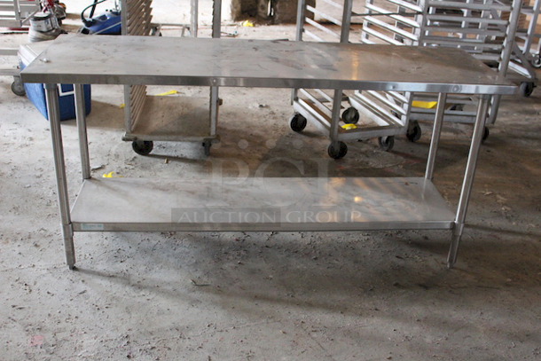 72" Stainless Steel Equipment Stand/Prep-Table With Under-Shelf, 72x24x34 - Image 5 of 5
