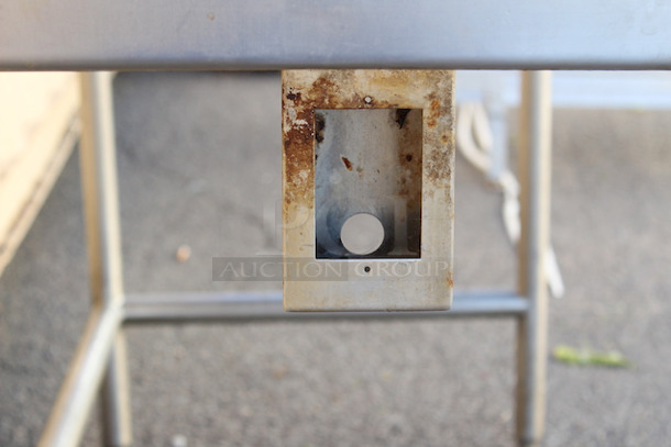HEAVY DUTY! Stainless Steel Equipment Stand With Housing For Electric Outlet! 60x30x35 - Image 7 of 7