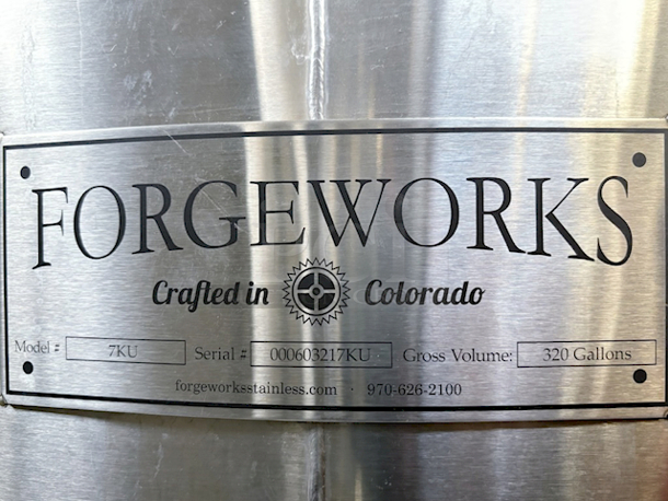 BRAND NEW/NEVER FIRED Forgeworks Stainless Steel 7 Barrel (320 Gallon) Franken Kettle-Whirlpool Combo Model 7KU With Midco Economite Burner (Natural & Propane Compatible) And Keyway. Uninsulated, Single Wall, Gas Fired. Certified Never Used. 48x71 - Image 9 of 11